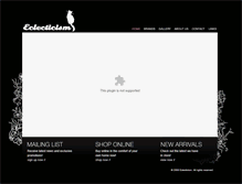 Tablet Screenshot of eclecticismonline.com